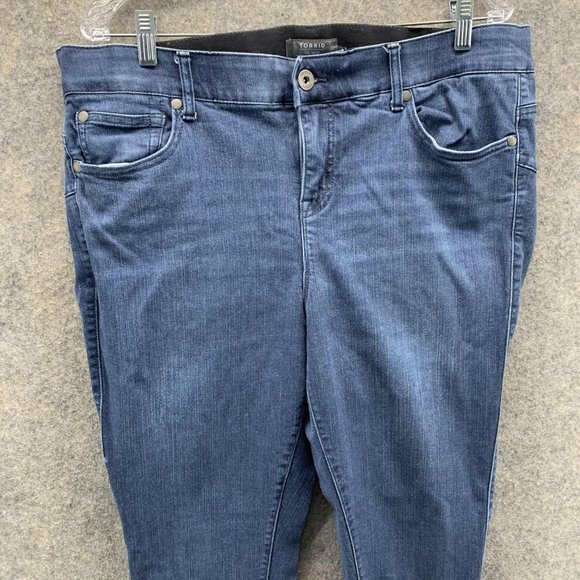 Torrid Jeans Men 18XT Adult Blue Denim Pants Bombshell Skinny Fit Outdoors - Picture 2 of 15